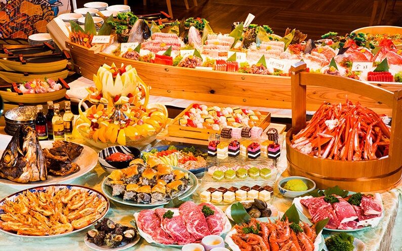 まるのじブログ | 下田聚楽ホテルのバイキングを攻略!浜焼きと刺身が魅力的! 下田聚楽ホテル 公式サイトより